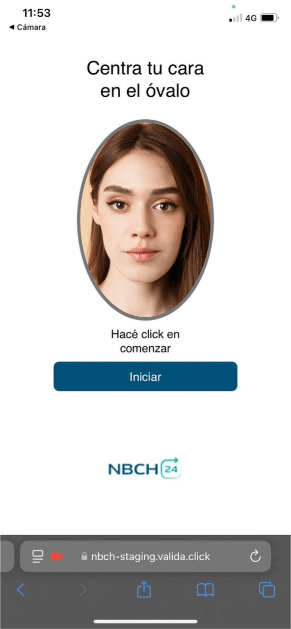 Onboarding biométrico en Banco NBCH con autenticación facial de Valida